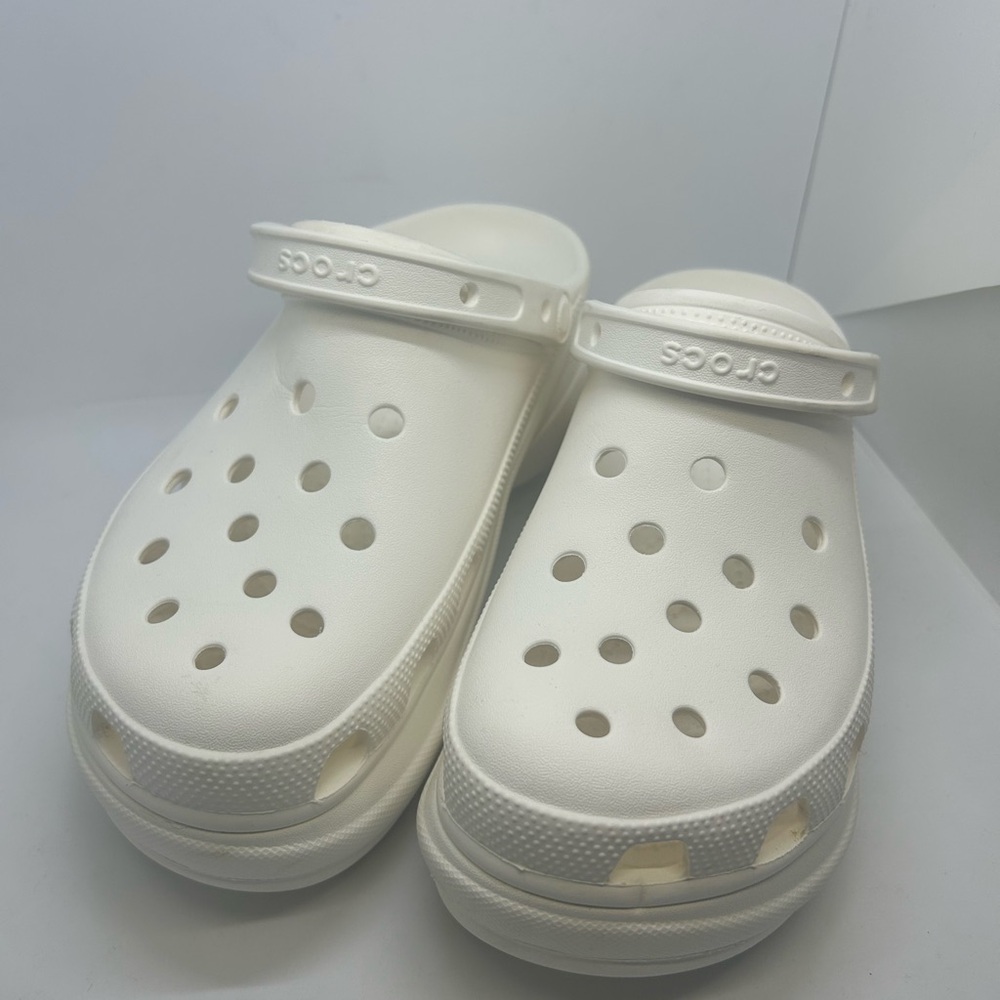 White Platform Crocs - Picture 2 of 7